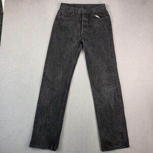 VTG Levis 501 Jeans‎ Mens 30x32 ( Fits 26x30 ) Black Straight Leg Made USA 90s